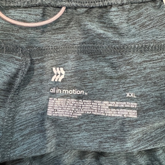 all in motion Teal Stretch Soft Men's Short (XXL) - Picture 6 of 6